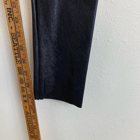 Commando Perfect Control Top Faux Leather Leggings Black Size Large - Picture 6 of 6